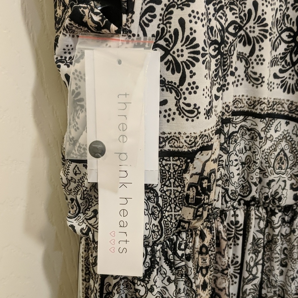NWT THREE PINK HEARTS * MAXI - Picture 2 of 7